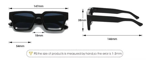 Acetate Black Y2K 777 Frames