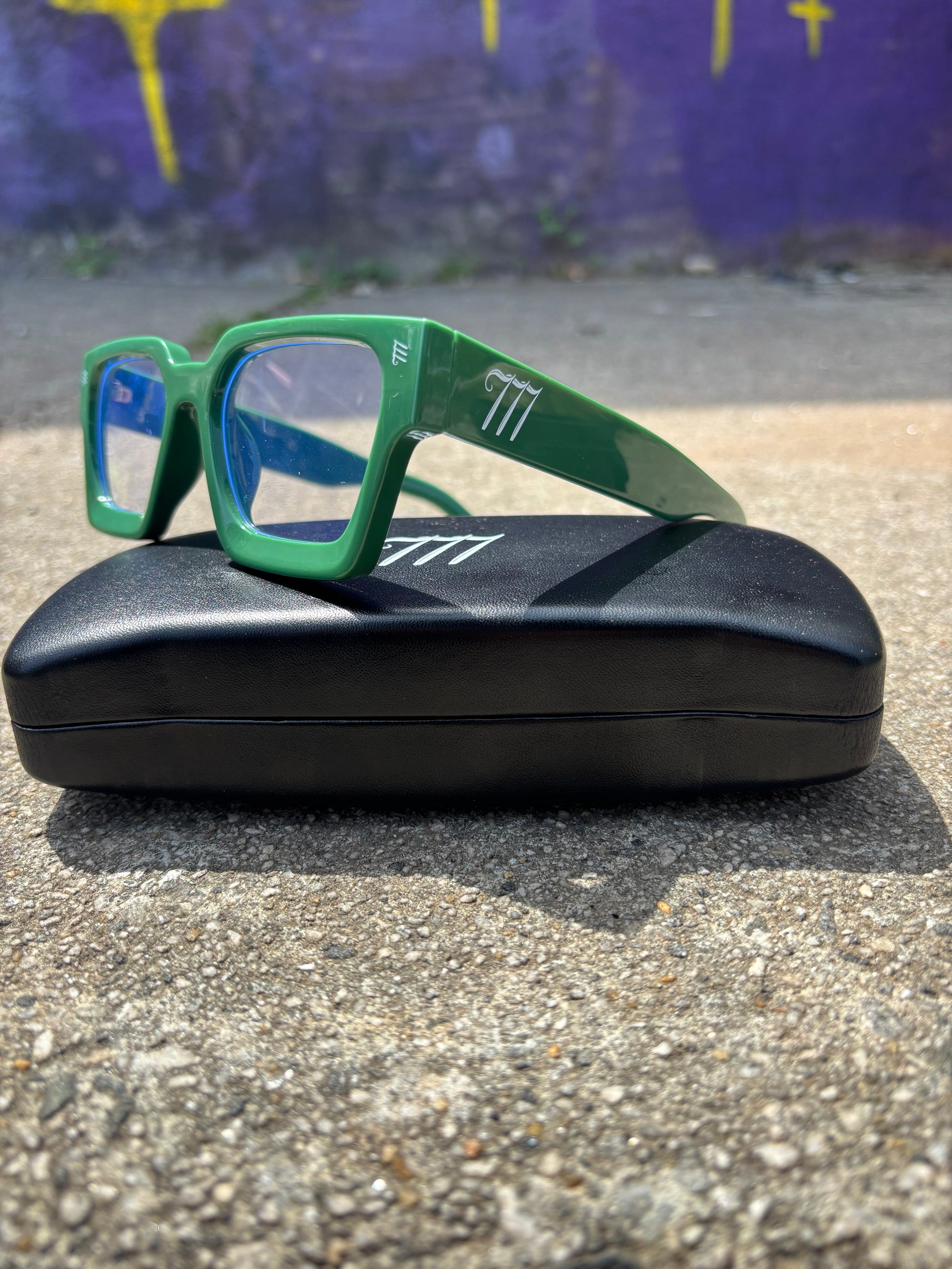 Green Y2K 777 Frames