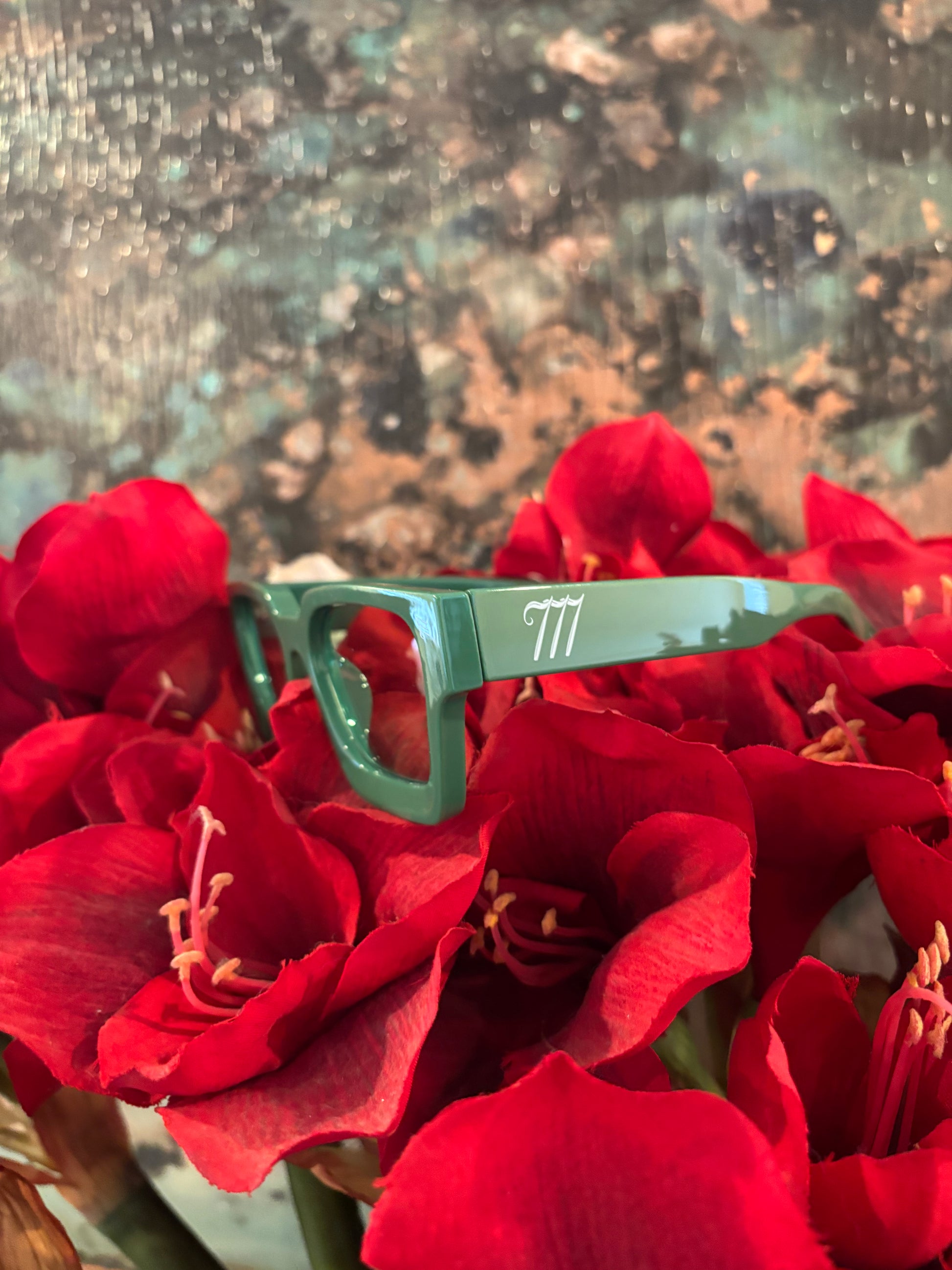 Green Y2K 777 Shades